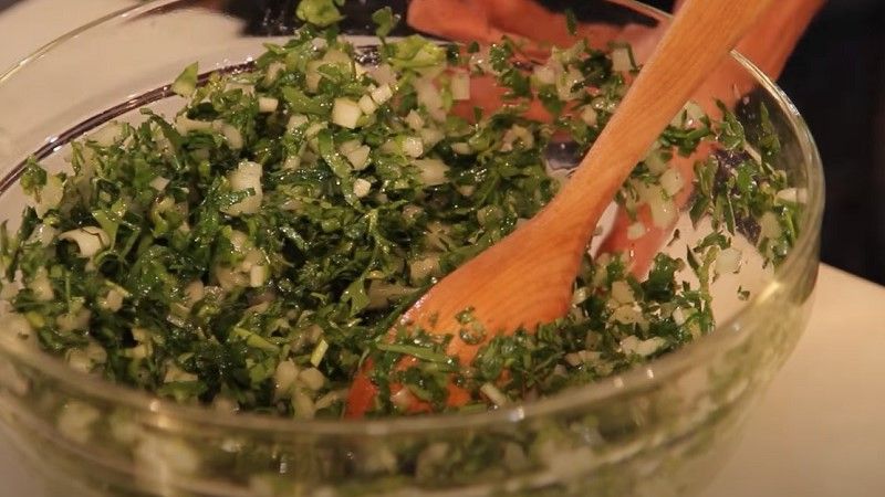 Receta de salsa verde chilena