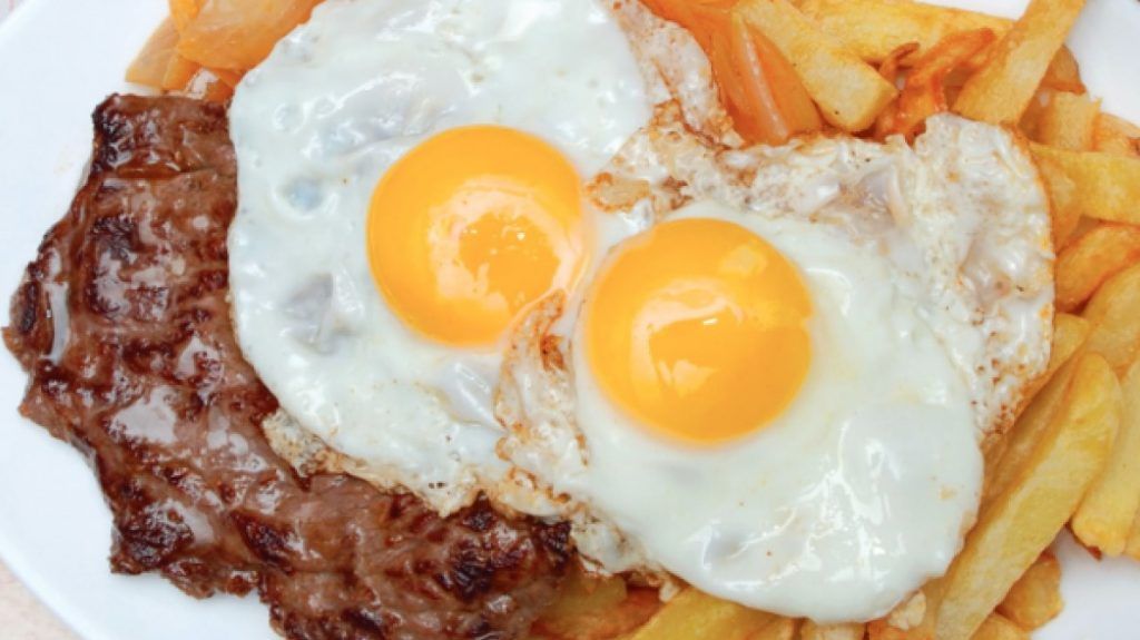 Receta de bistec a lo pobre