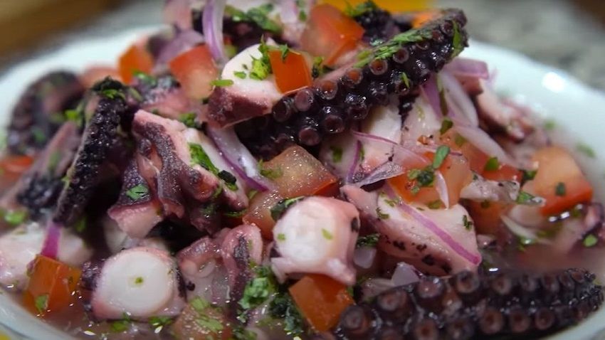 Receta de ceviche de pulpo