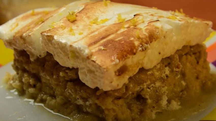 Receta de postre de manzana con leche condensada