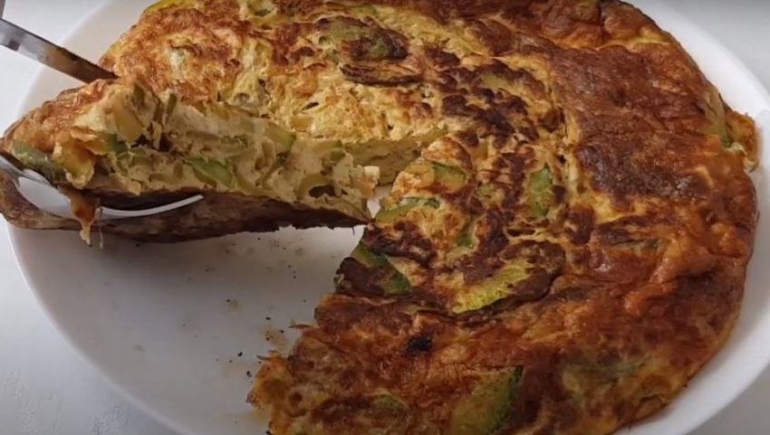Receta de tortilla de zapallitos italianos caseros chilenos