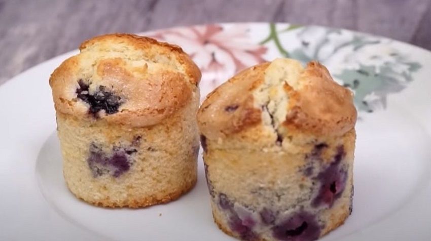 Receta de muffins de arándanos saludables chilenos