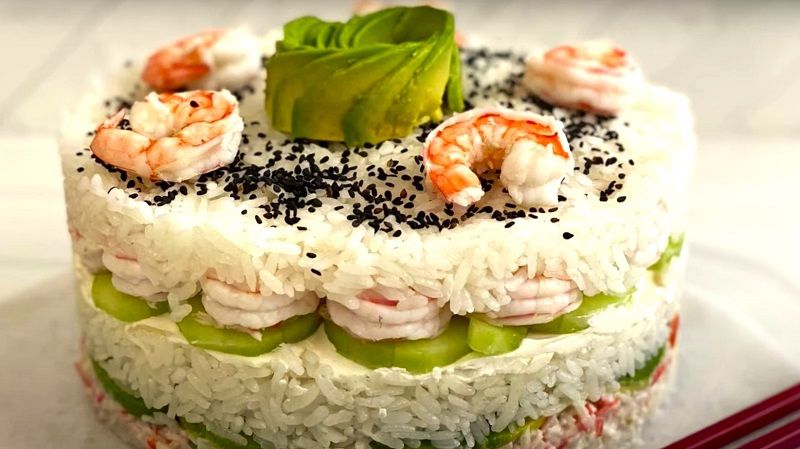 Receta de torta de sushi